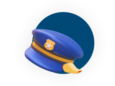 iCONO DE GORRO DE VIGILANTE