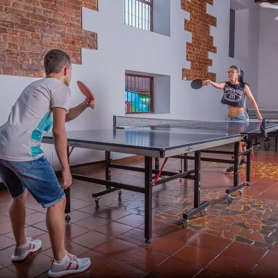 Zona de juegos ping Pong Hotel Los puentes