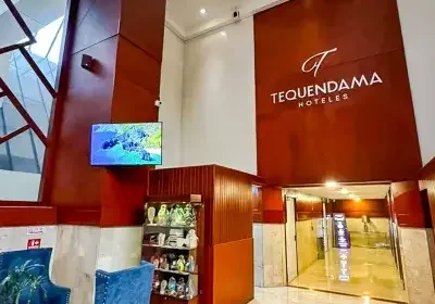 facha de la entrada de el hotel suit de bogota tequendama