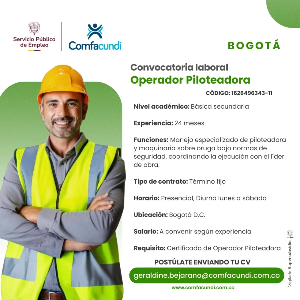 Operador Piloteadora