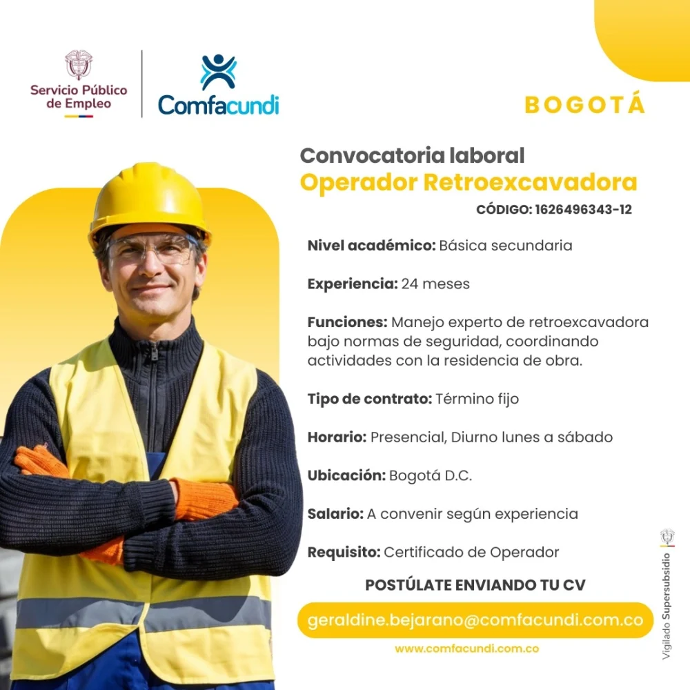 Operador de Retroescabadora